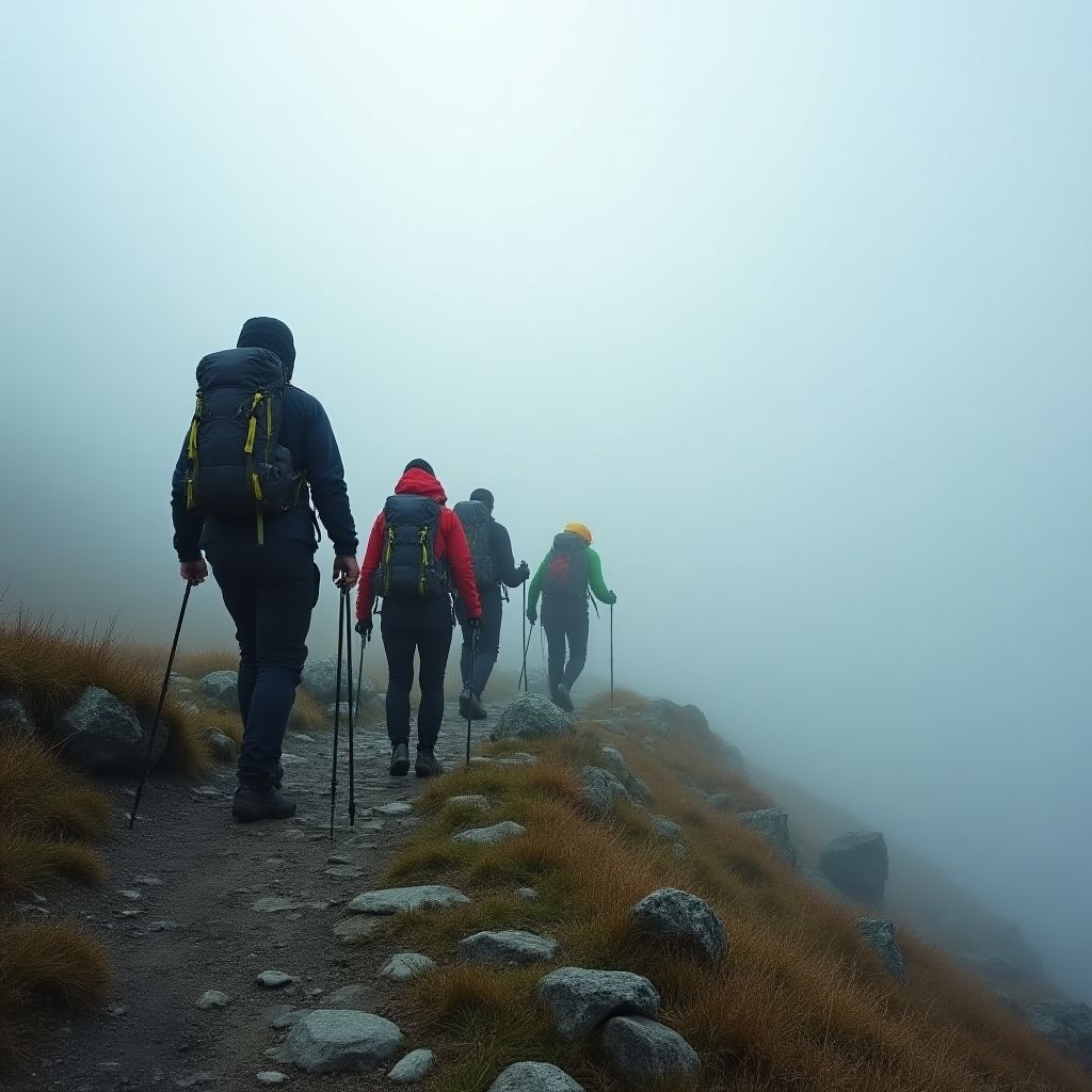 Equipo explorando nuevas rutas en Picos de Europa