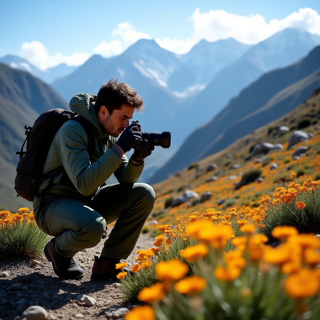 Documentando flora autóctona en Sierra Nevada