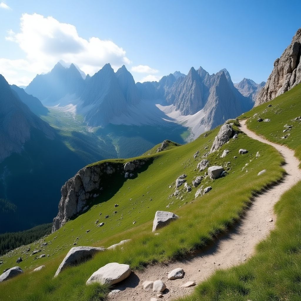 Sendero en Picos de Europa
